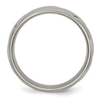 Swirl Wedding Band in Titanium, 6mm