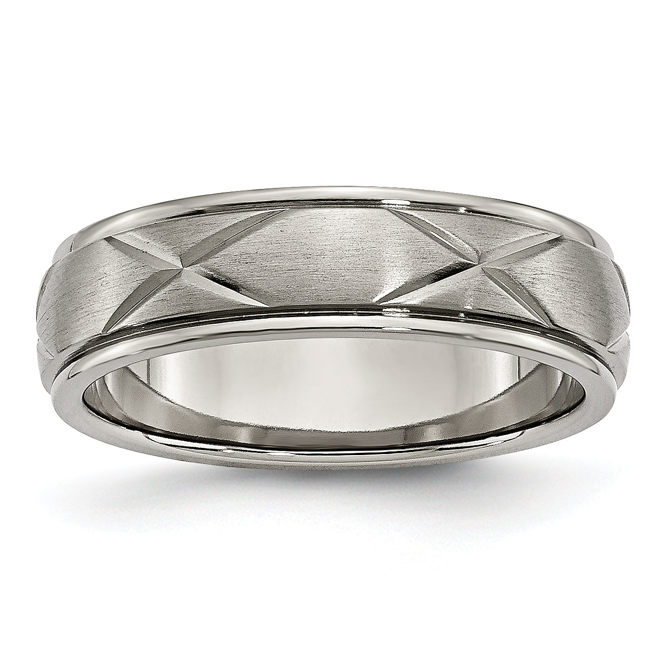 Titanium X-Design 6mm Satin Band Main image