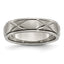 Titanium X-Design 6mm Satin Band