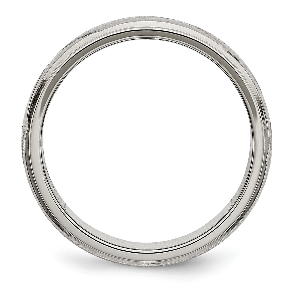 X-Design Wedding Band in Titanium, 8mm