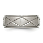 X-Design Wedding Band in Titanium, 8mm