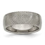 Titanium Polished and Textured 8mm Band