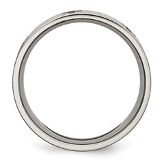 Sophia Jewelers Unisex Titanium Wedding Band with Laser Design Engravable
