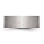 Brushed Comfort-Fit Wedding Band in Titanium, 8mm