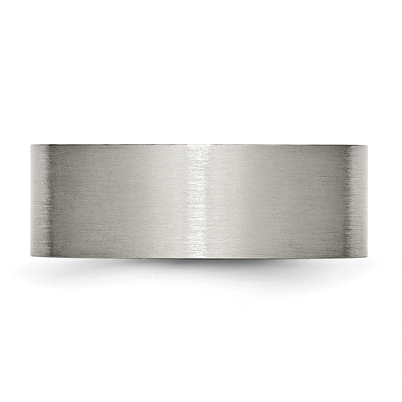 Brushed Comfort-Fit Wedding Band in Titanium, 8mm