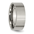 Brushed Comfort-Fit Wedding Band in Titanium, 8mm