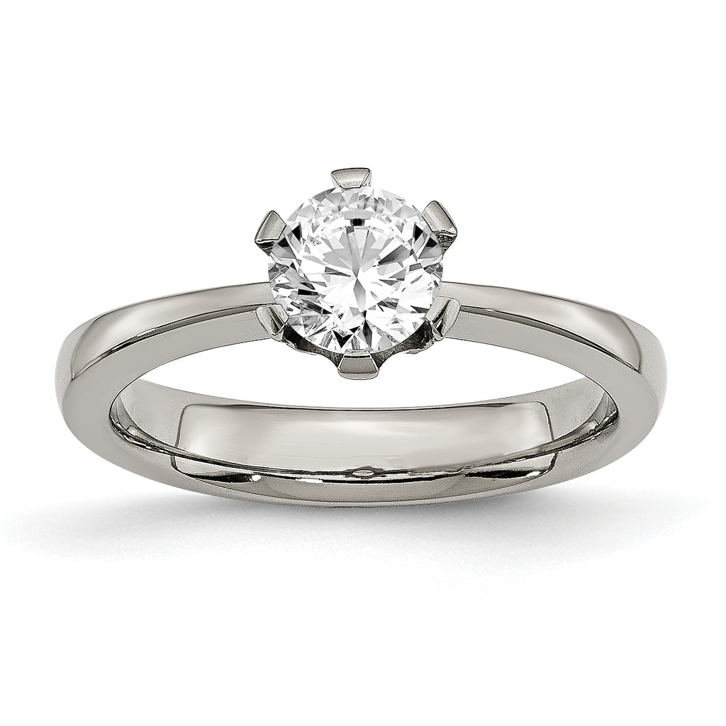 Titanium CZ Ring
