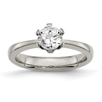 Titanium CZ Ring