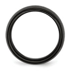 Titanium Unisex Wedding Band with Polished Laser Design