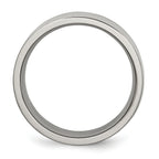 Comfort-Fit Wedding Band in Titanium, 8mm Polished