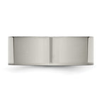 Comfort-Fit Wedding Band in Titanium, 8mm Polished