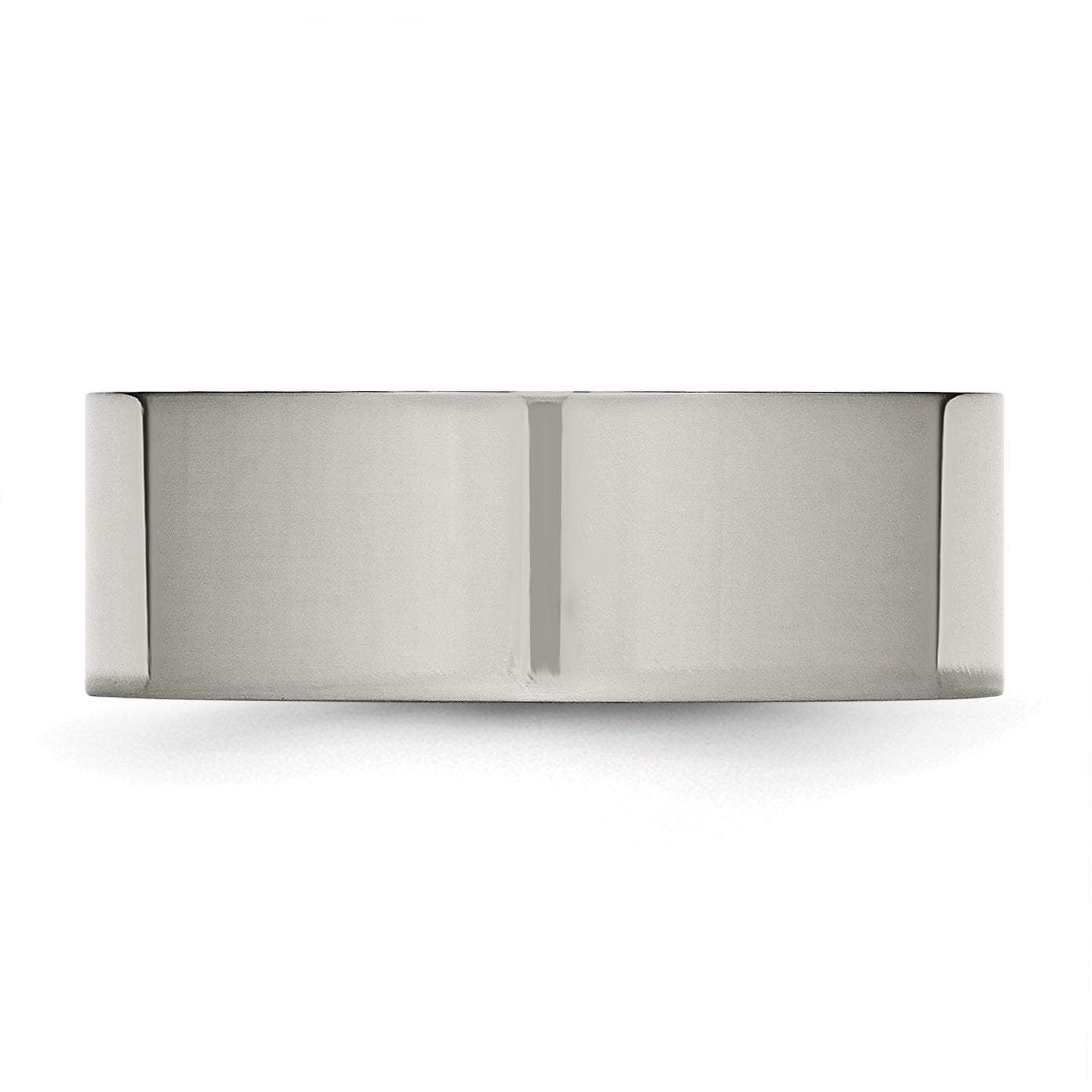 Comfort-Fit Wedding Band in Titanium, 8mm Polished