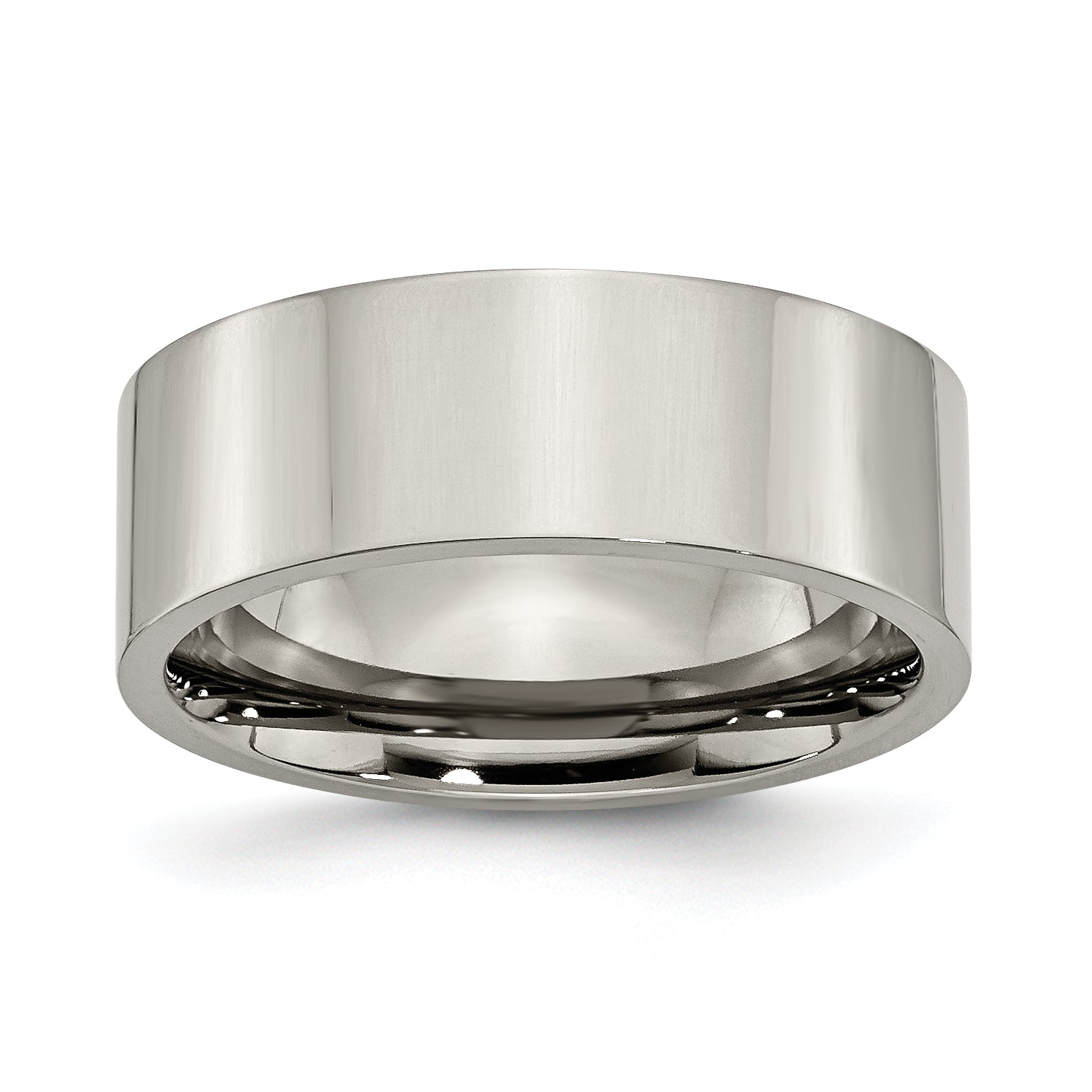 Titanium Polished 8mm Flat Band Main image