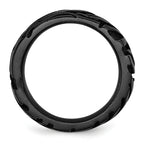 Titanium Polished Unisex Wedding Band Engravable 7.5mm by Sophia Jewelers