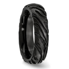 Titanium Polished Unisex Wedding Band Engravable 7.5mm by Sophia Jewelers