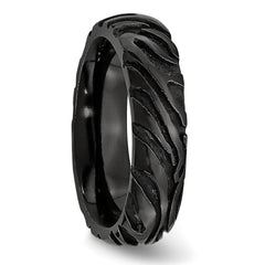Titanium Polished Unisex Wedding Band Engravable 7.5mm by Sophia Jewelers