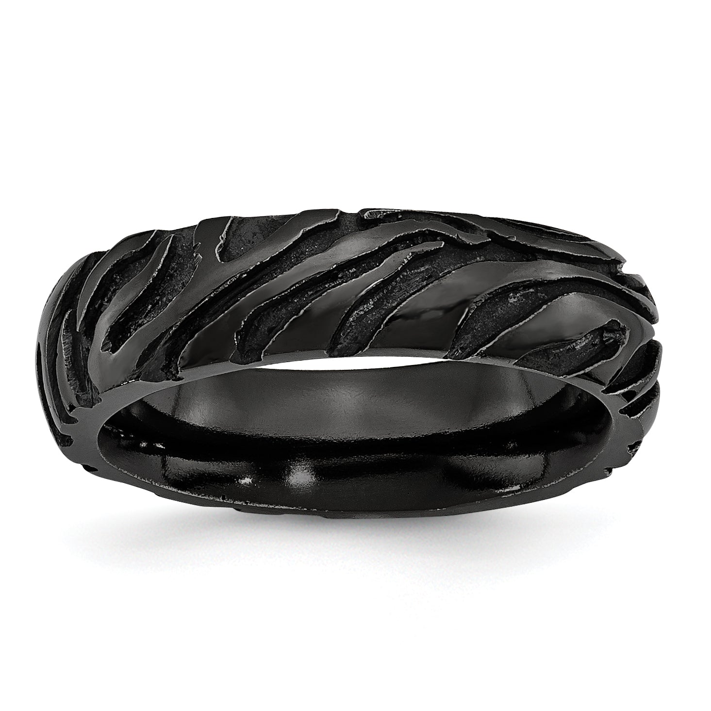 Titanium Black Ti Safari Domed 6.50mm Band Main image