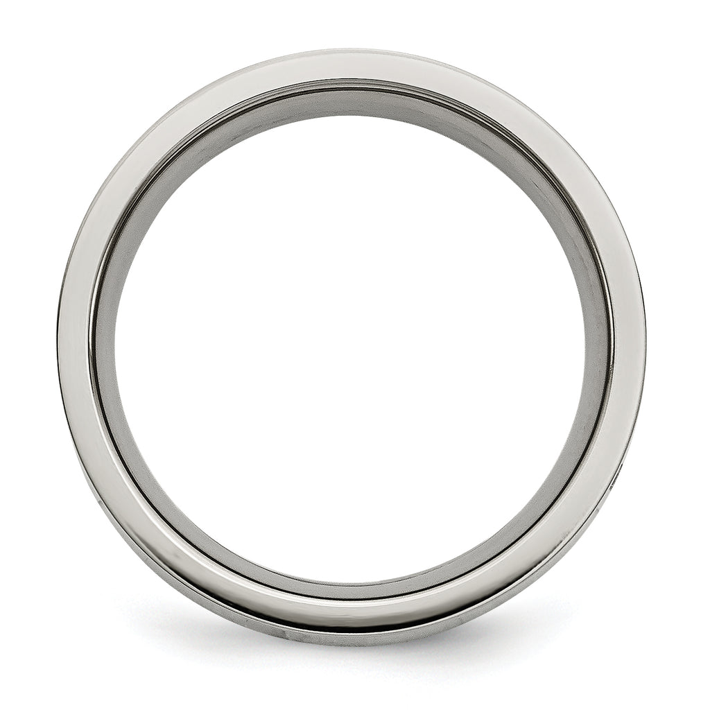 Diamond Wedding Band in Titanium, 6mm (1/2 ct. tw.)