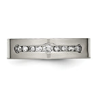 Diamond Wedding Band in Titanium, 6mm (1/2 ct. tw.)