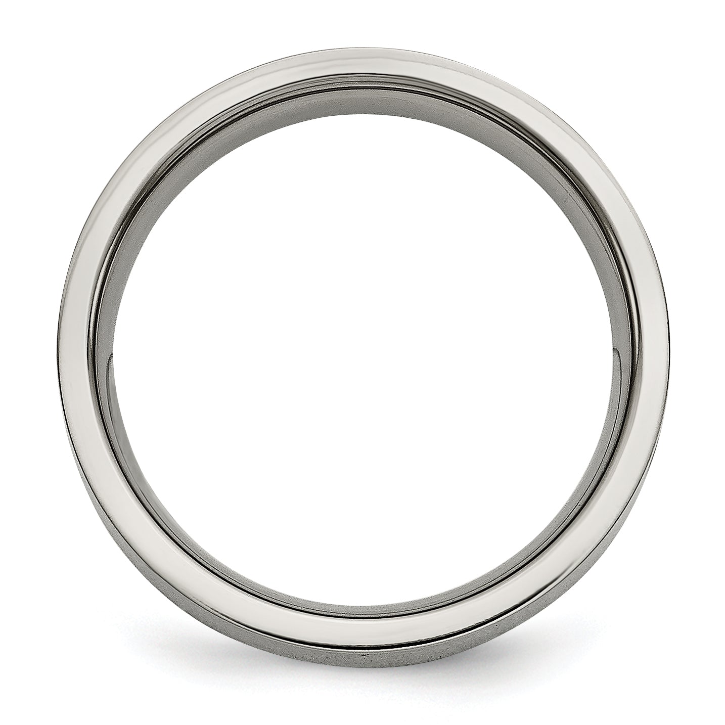 Titanium Wedding Band with 1/4ct Diamond Polished Unisex Engravable Elegant