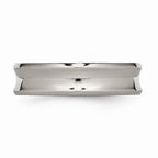Concave Beveled-Edge Wedding Band in Titanium, 6mm