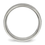 Diamond-Cut Wedding Band in Titanium, 8mm