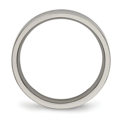 Titanium Polished 4mm Flat Comfort Fit Band