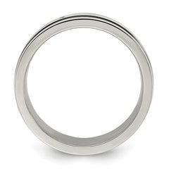 Titanium Polished with Yellow IP-plated Center 8.00mm Band