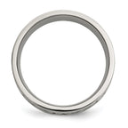 Celtic Knot Inlay Wedding Band in Titanium & Sterling Silver, 8mm