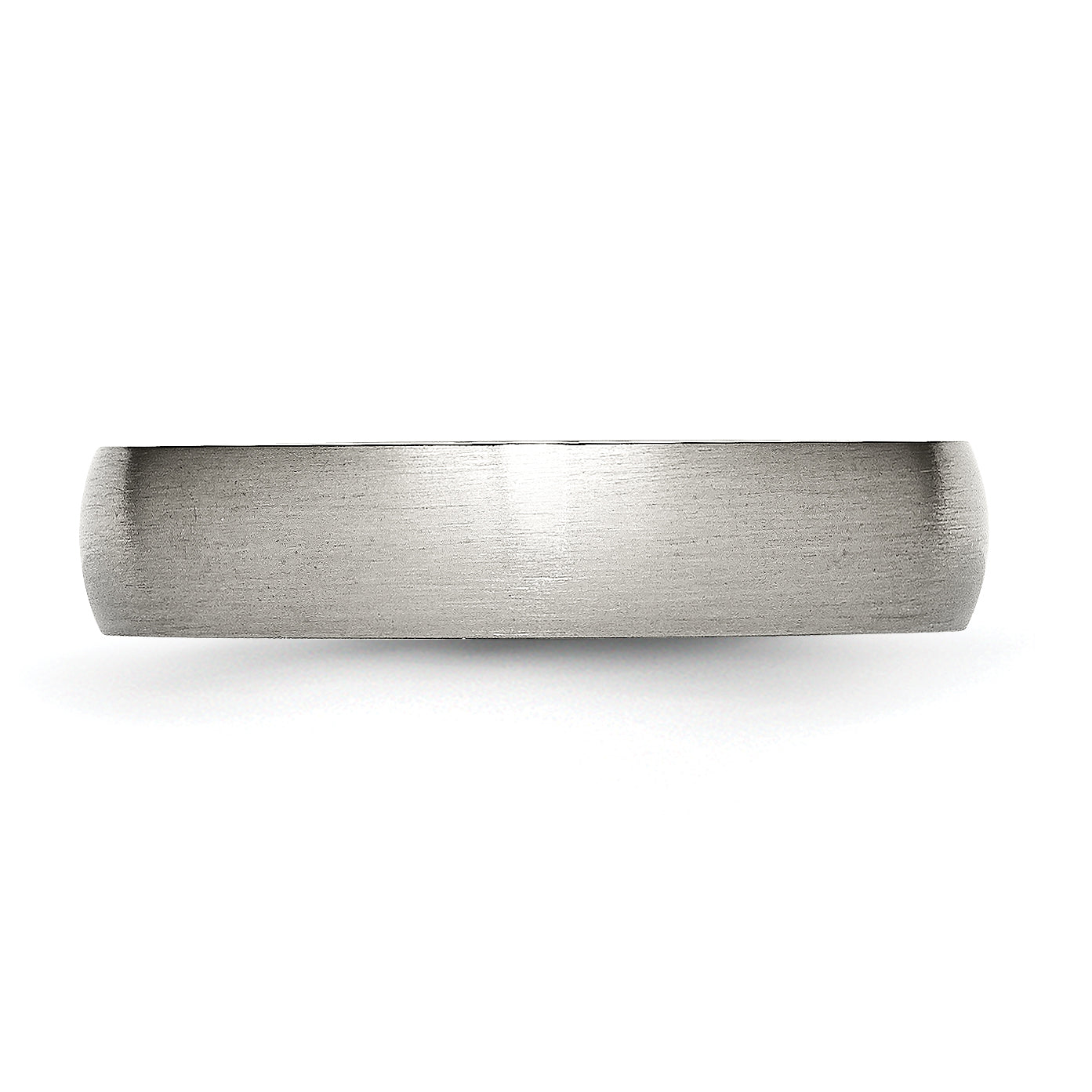 Brushed Comfort-Fit Wedding Band in Titanium, 5mm
