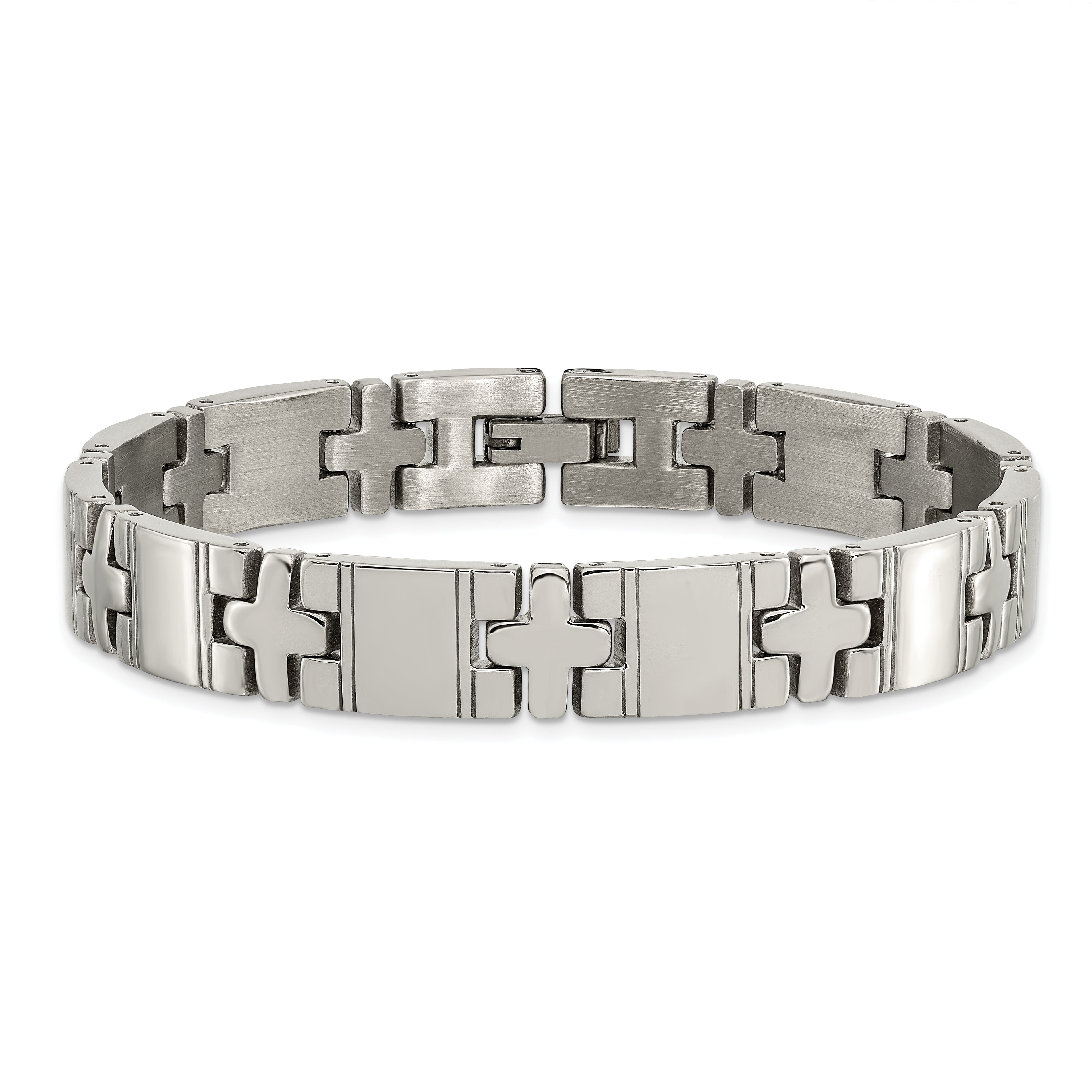 Chisel Titanium Polished 8.25 inch Bracelet