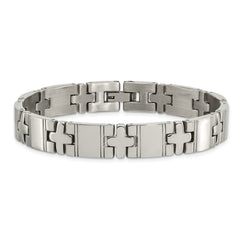 Chisel Titanium Polished 8.25 inch Bracelet