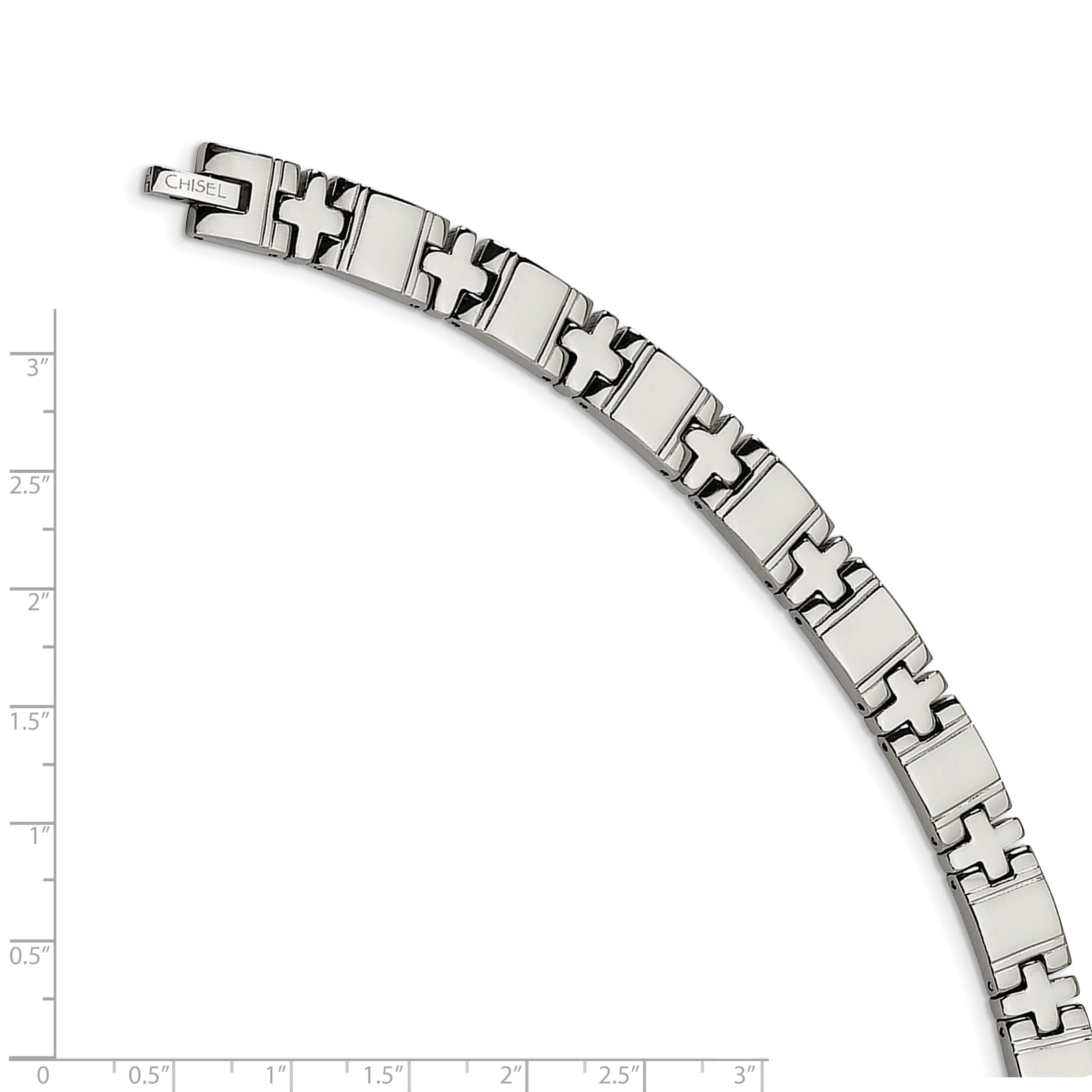 Polished Men's Bracelet in Titanium