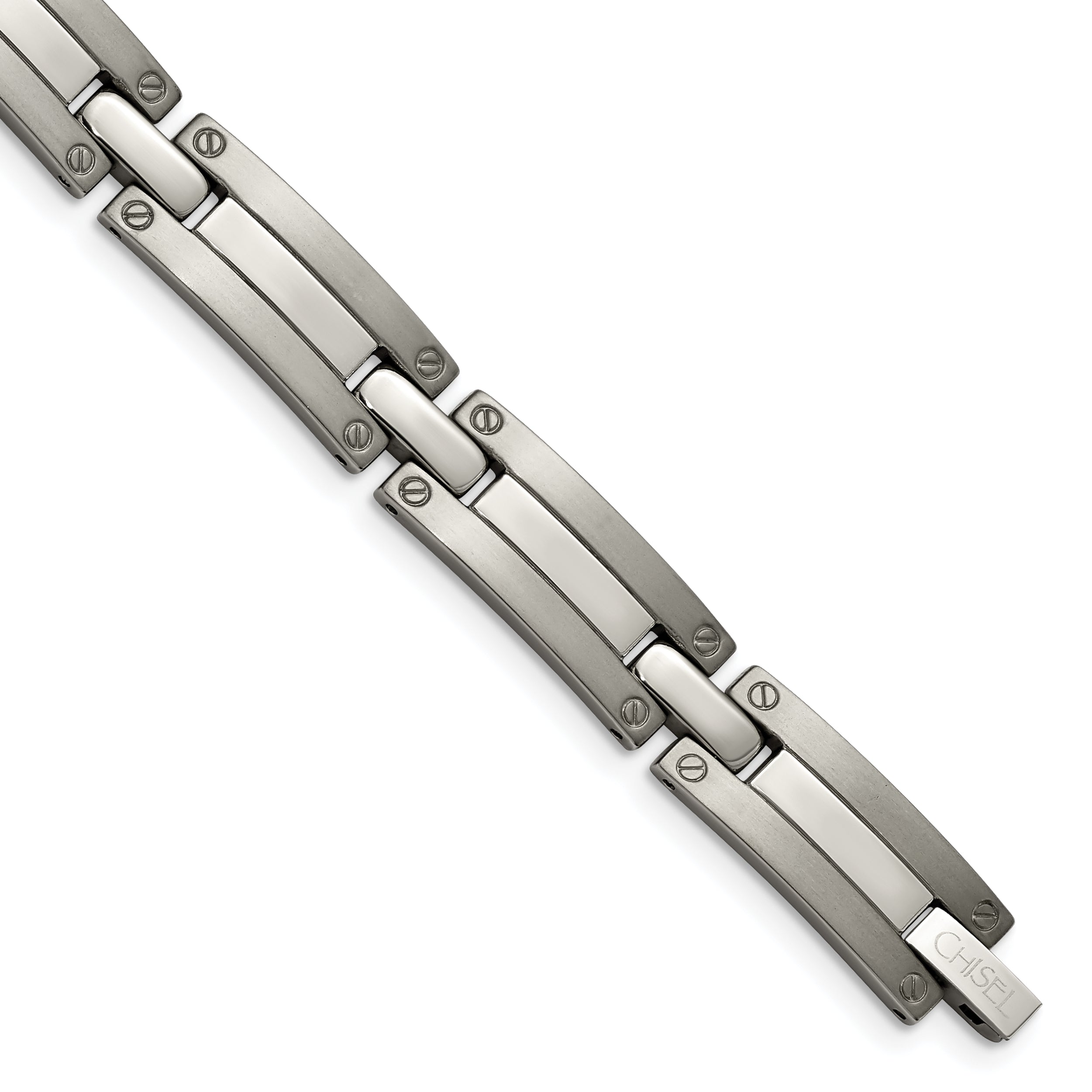 Chisel Titanium Brushed and Polished 8.5 inch Bracelet Main image
