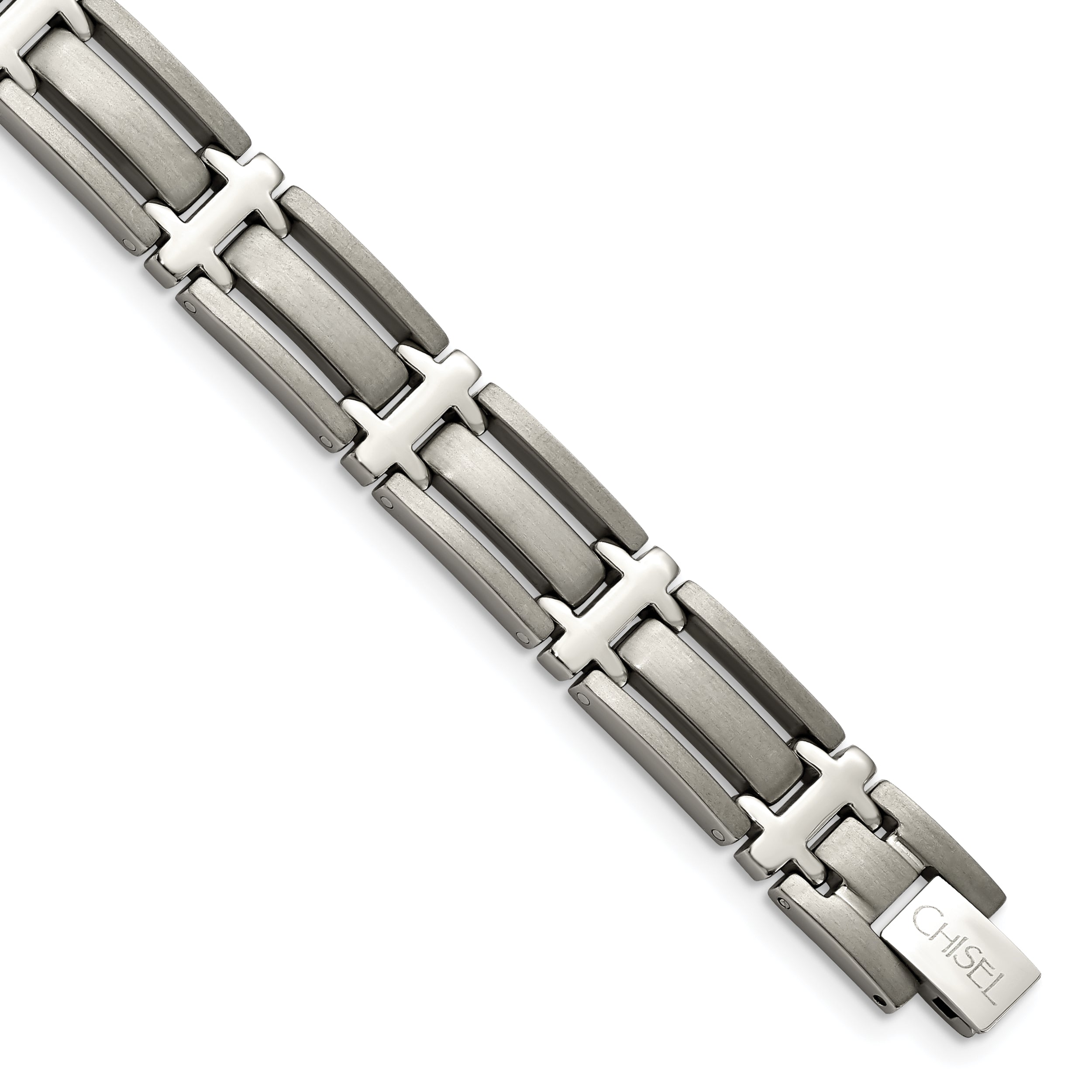 Chisel Titanium Brushed and Polished 8.75 inch Bracelet Main image