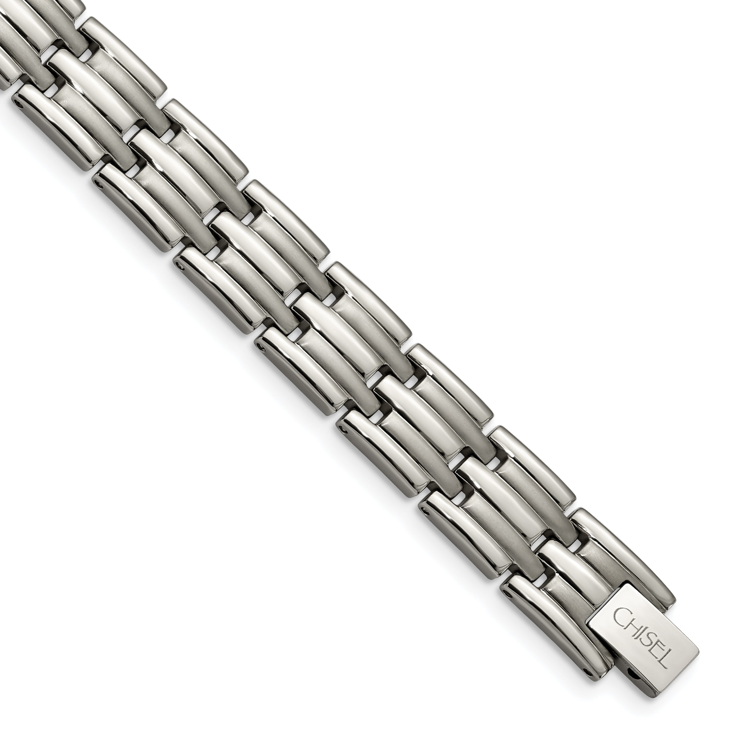 Chisel Titanium Brushed and Polished 8.5 inch Bracelet Main image