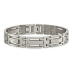 Polished Men's Bracelet in Titanium, 11mm