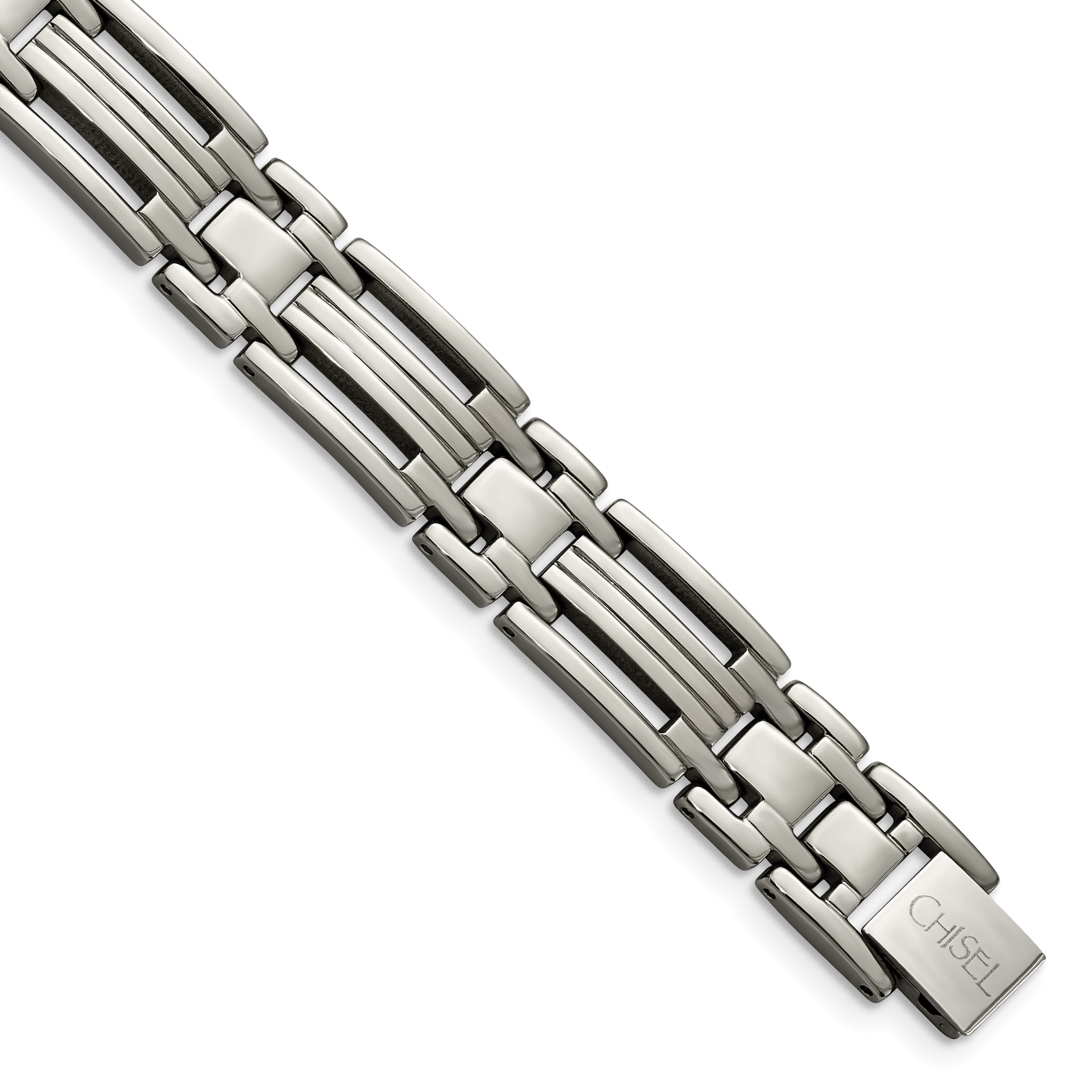 Chisel Titanium Polished 8.5 inch Bracelet