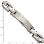 Brushed ID Bracelet in Titanium, 10mm