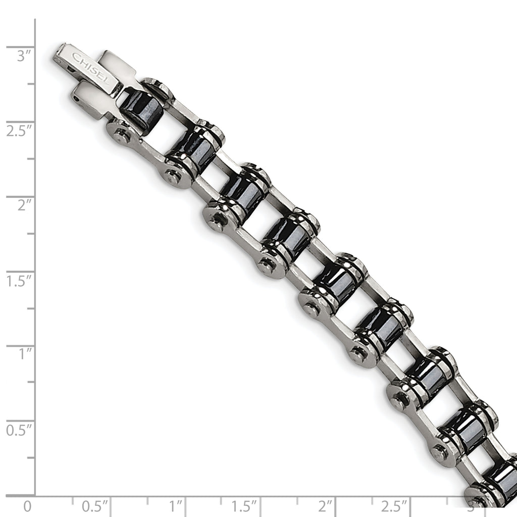 Magnetic Link Bracelet in Stainless Steel, 10mm