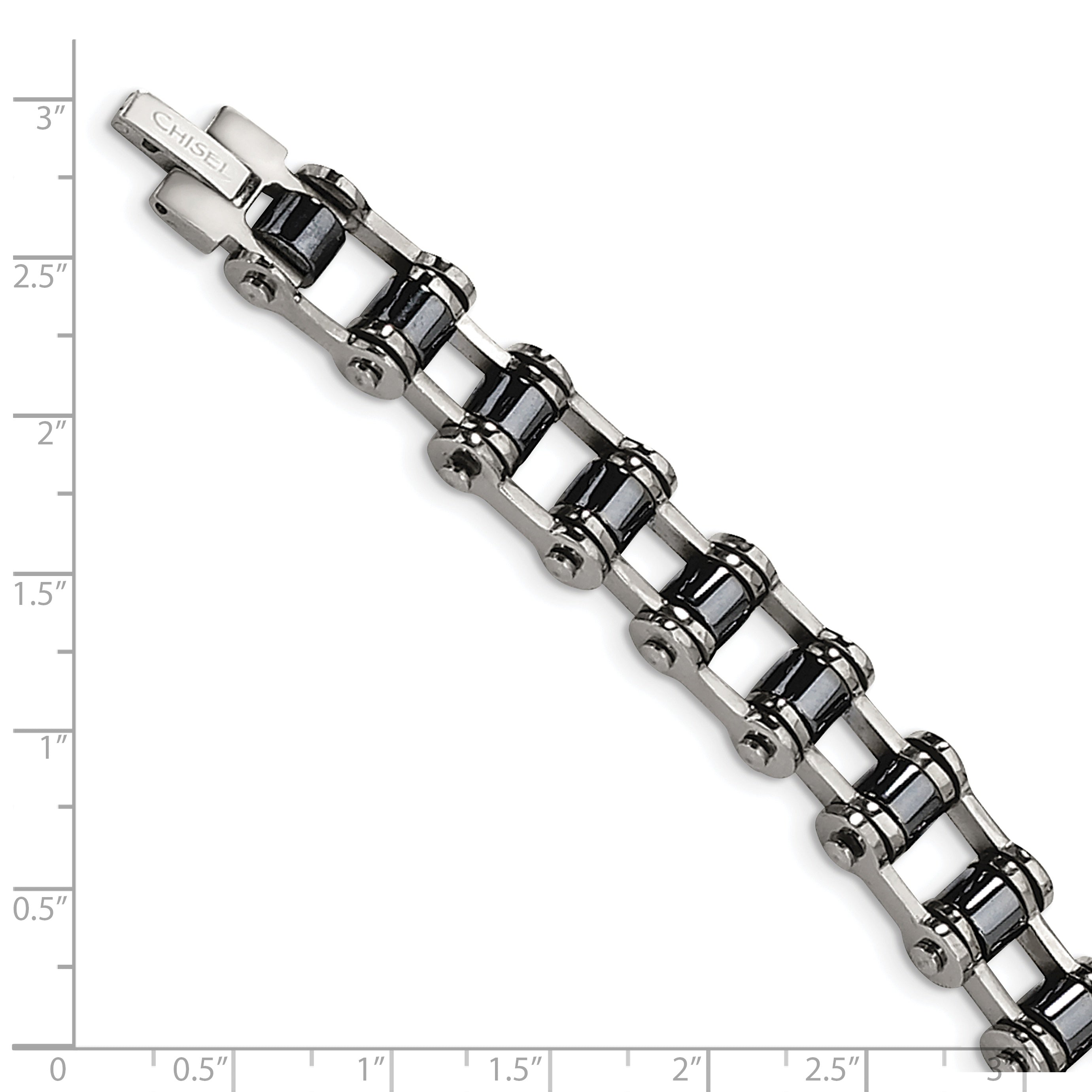Magnetic Link Bracelet in Stainless Steel, 10mm