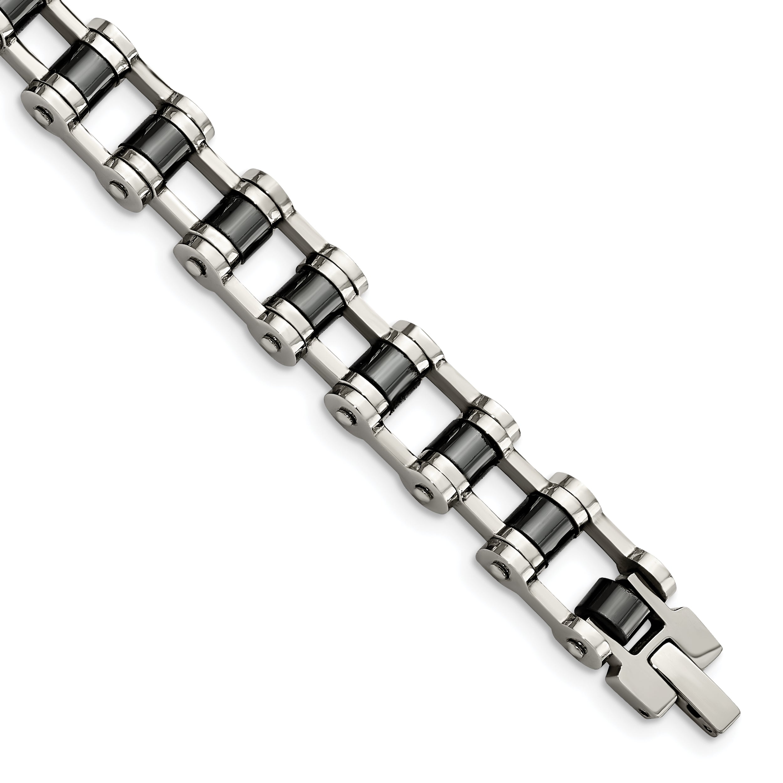 Chisel Stainless Steel Polished with Magnetic Links 8.5 inch Bracelet Main image