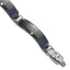 Titanium Black Ti Polished Blue Annodized Bracelet