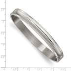 Chisel Titanium Polished 8mm Hinged Bangle