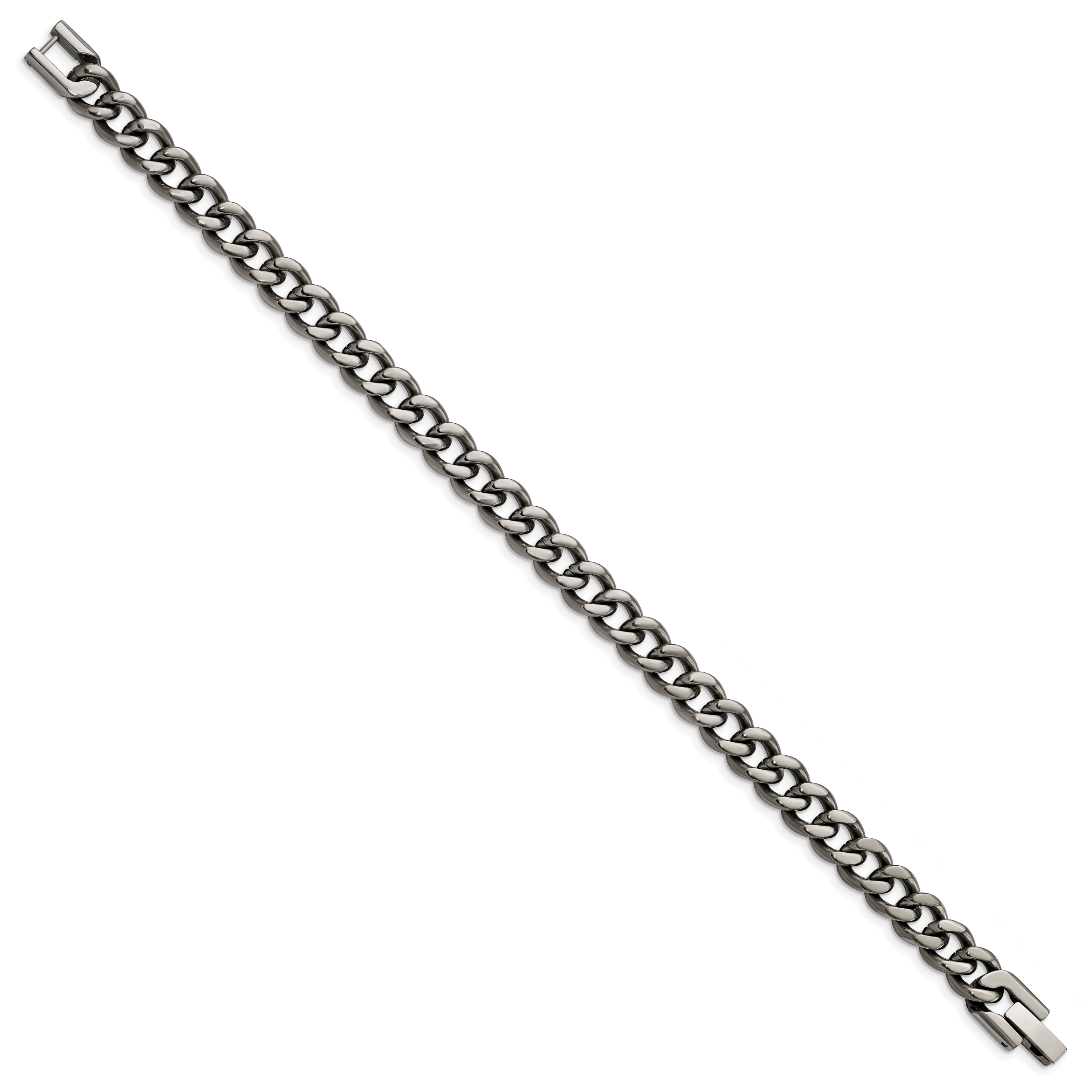 Chisel Titanium Polished 7.5mm 8.5 inch Curb Chain Secondary image