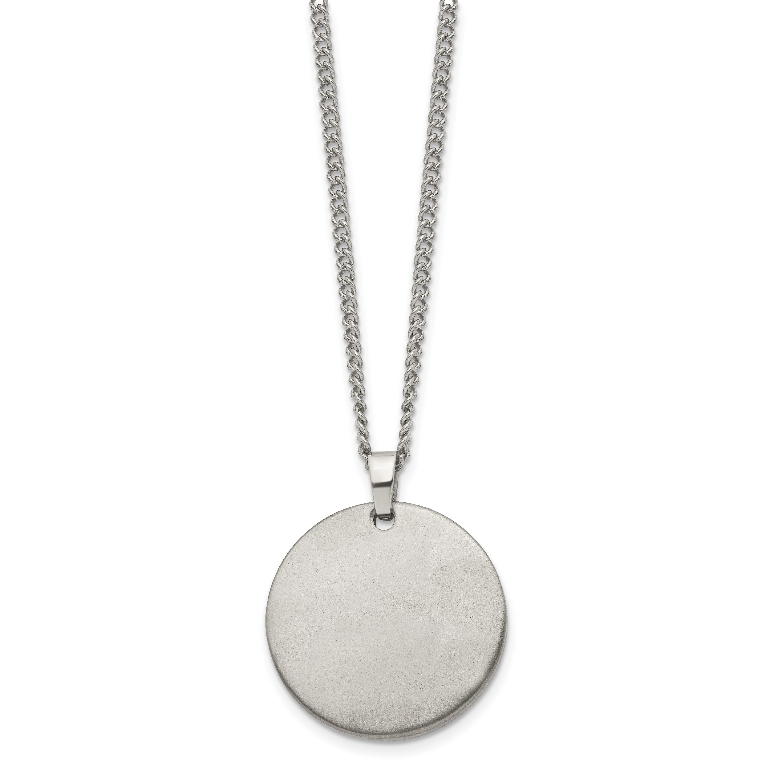 Chisel Titanium Brushed 22 inch Necklace