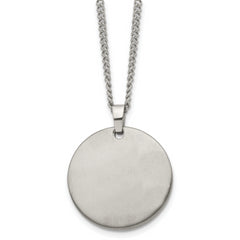 Chisel Titanium Brushed 22 inch Necklace