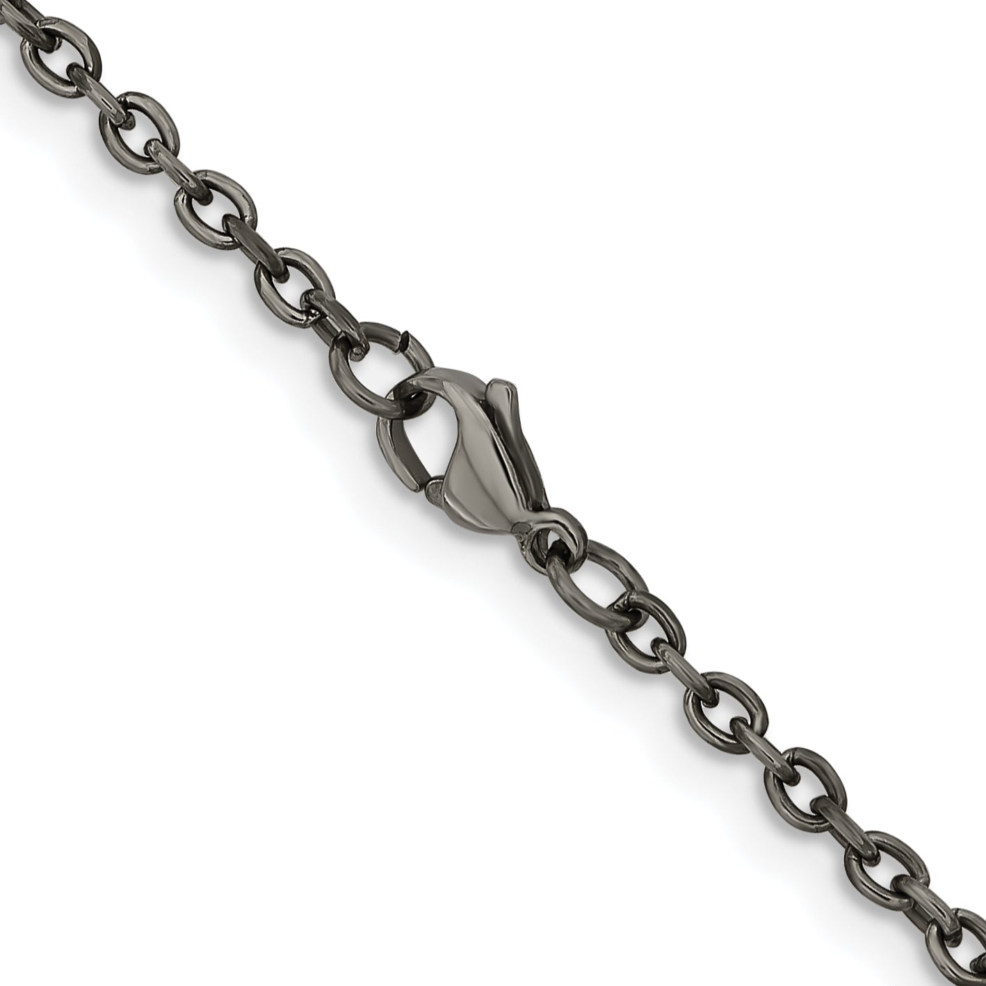 Chisel Titanium Polished 2.9mm 18 inch Cable Chain