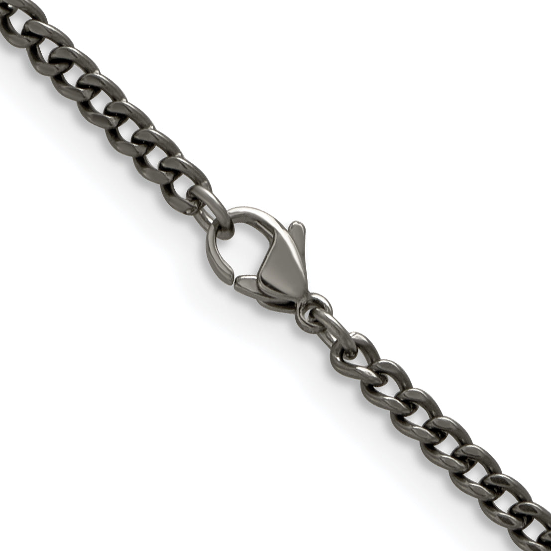 Chisel Titanium Polished 3.5mm 18 inch Curb Chain