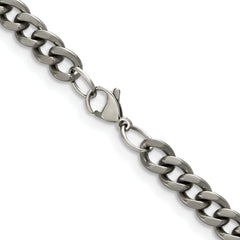 Chisel Titanium Polished 7.5mm 18 inch Curb Chain